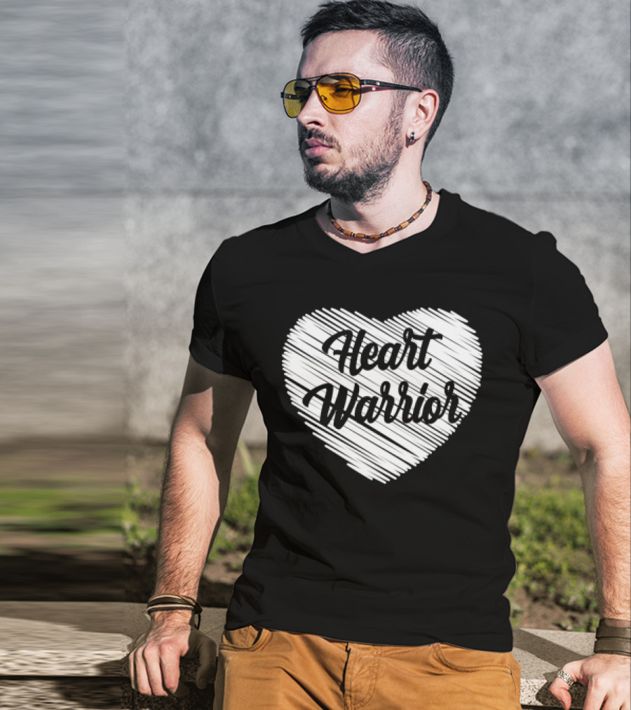 Heart Warrior Wear Red Heart Disease Awareness T-Shirt