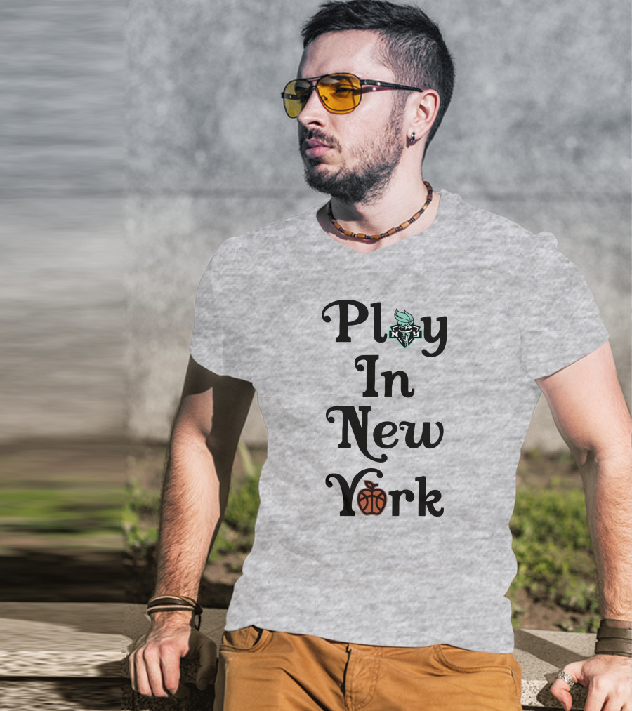 Play In New York Liberty Basketball Icon T-Shirt