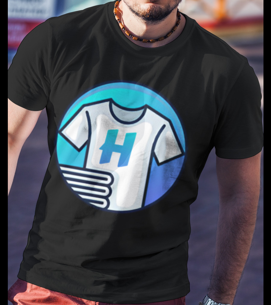 Hafrito H Logo On Shirt With Folded Laundry T-Shirt