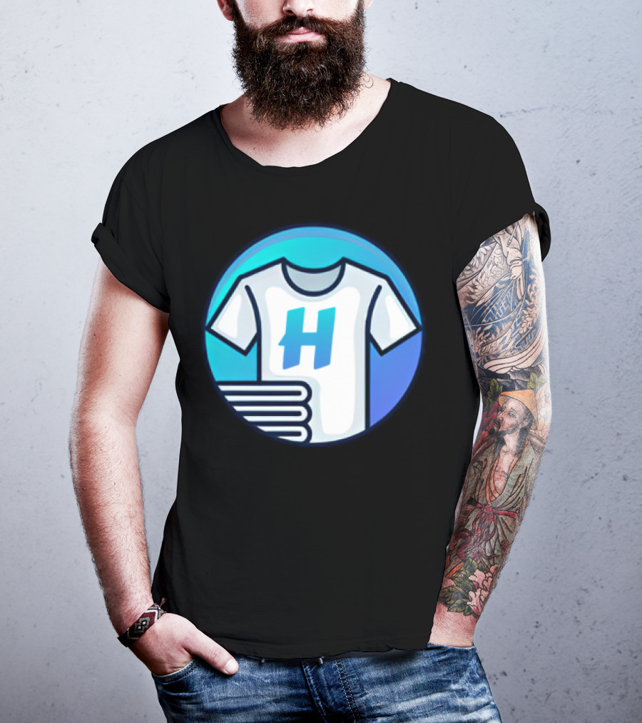 Hafrito H Logo On Shirt With Folded Laundry T-Shirt