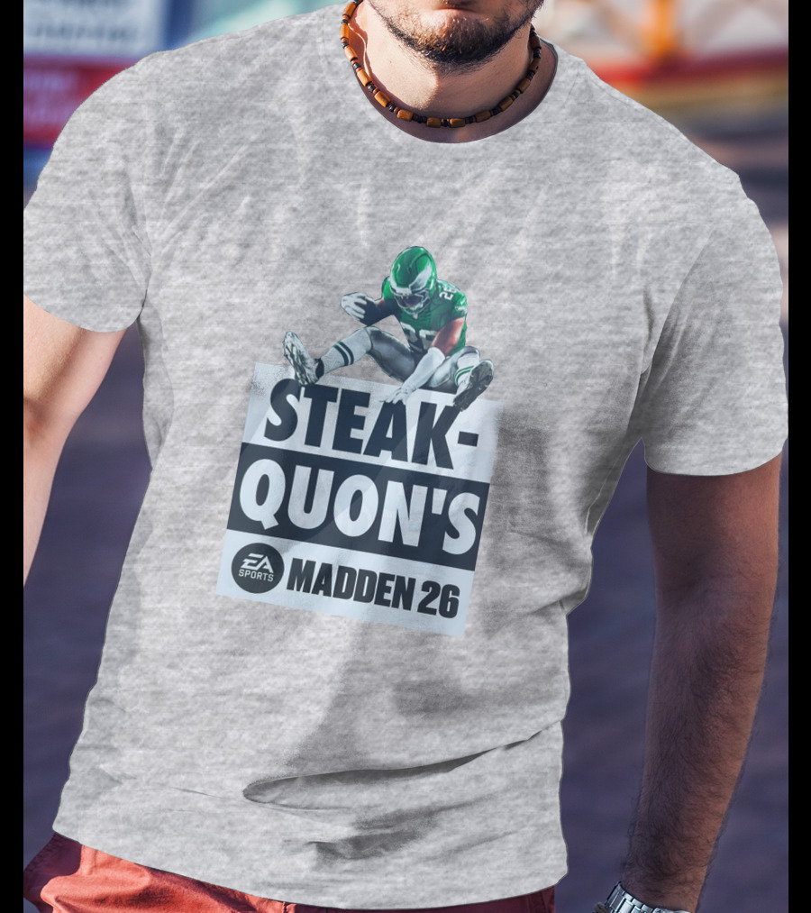 Saquon Barkley Steak Quon’s EA Sports Madden 26 Philadelphia Eagles T-Shirt