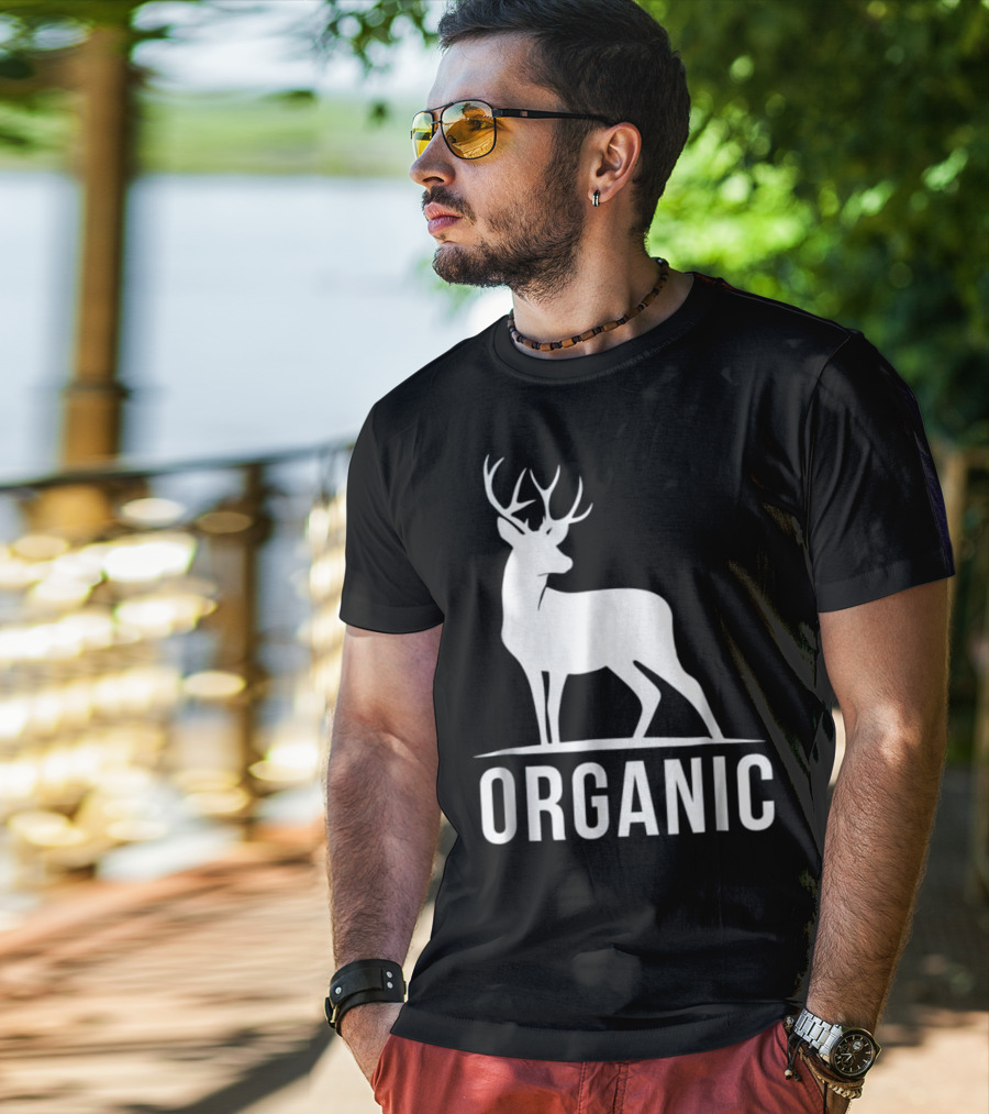 Deer Organic Bow Hunter Inspired Deer T-Shirt