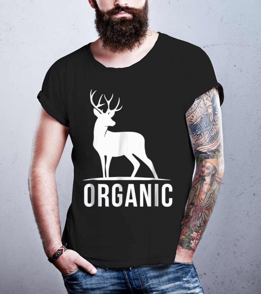 Deer Organic Bow Hunter Inspired Deer T-Shirt