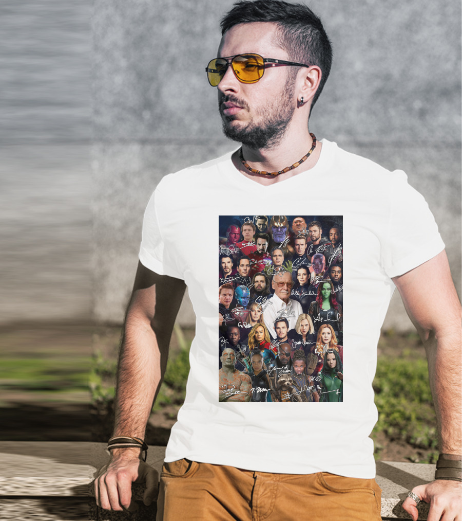 MV 001 Marvel Cinematic Universe Collage T-Shirt