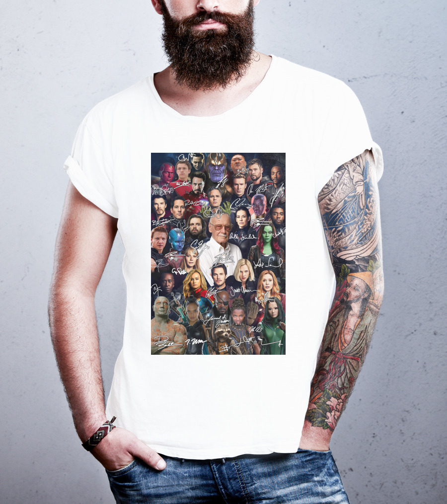 MV 001 Marvel Cinematic Universe Collage T-Shirt