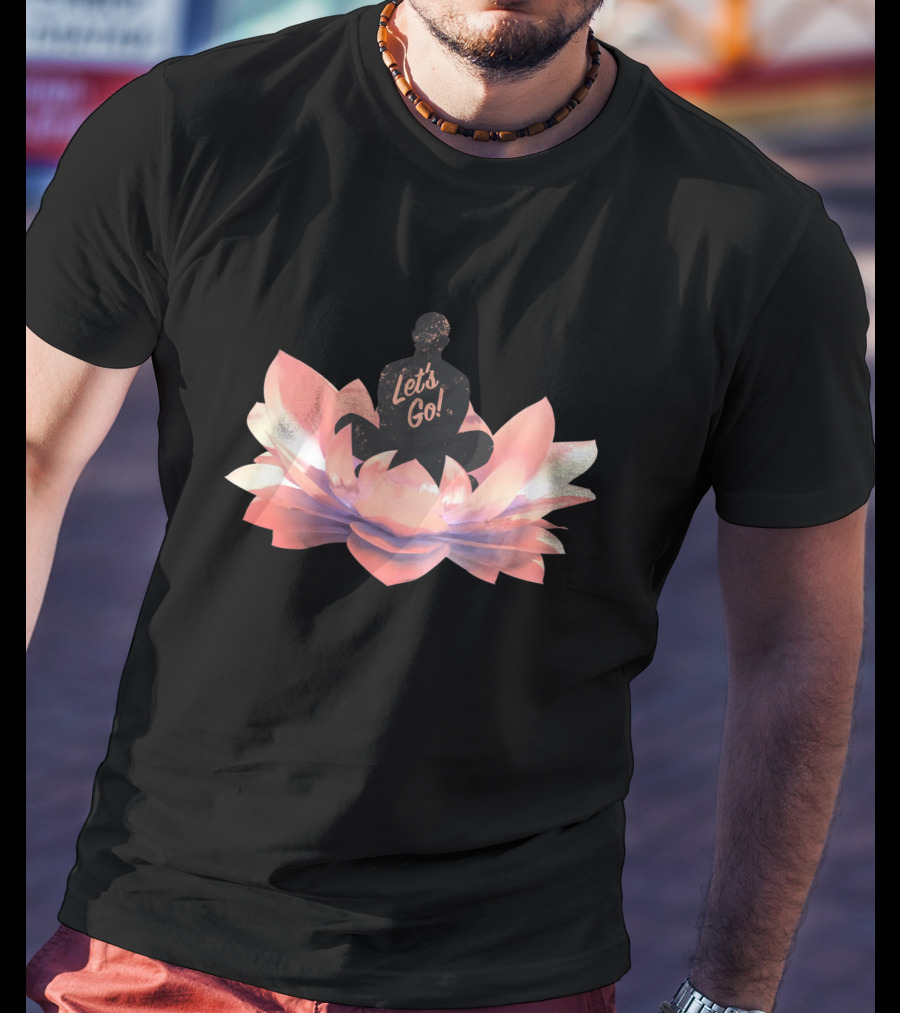 Let's Go Lotus Blossom Silhouette T-Shirt