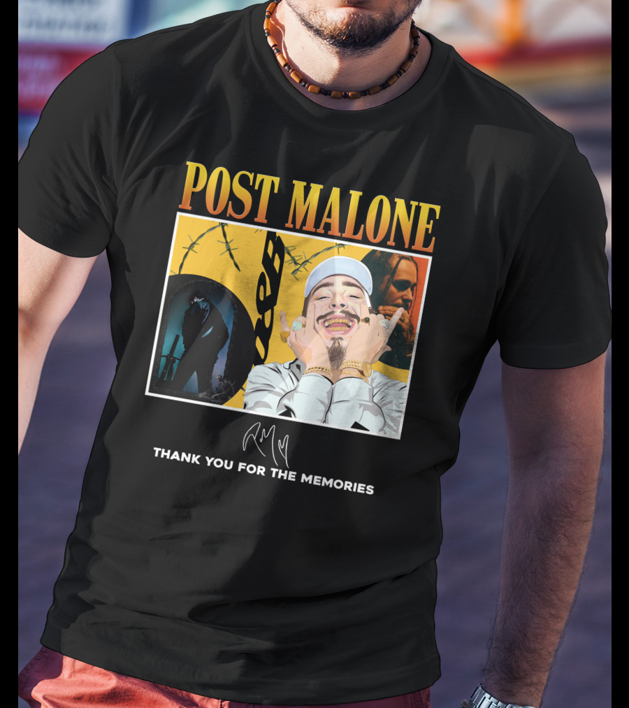 Post Malone Thank You For The Memories T-Shirt