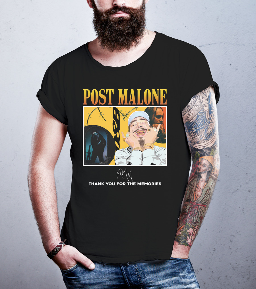 Post Malone Thank You For The Memories T-Shirt
