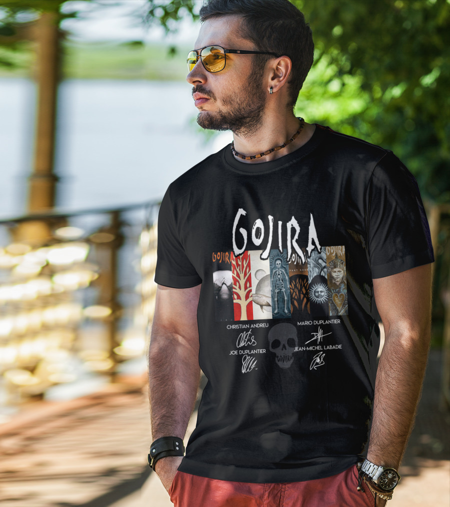 Gojira Christian Andreu Mario Duplantier Joe Duplantier Jean-Michel Labadie T-Shirt