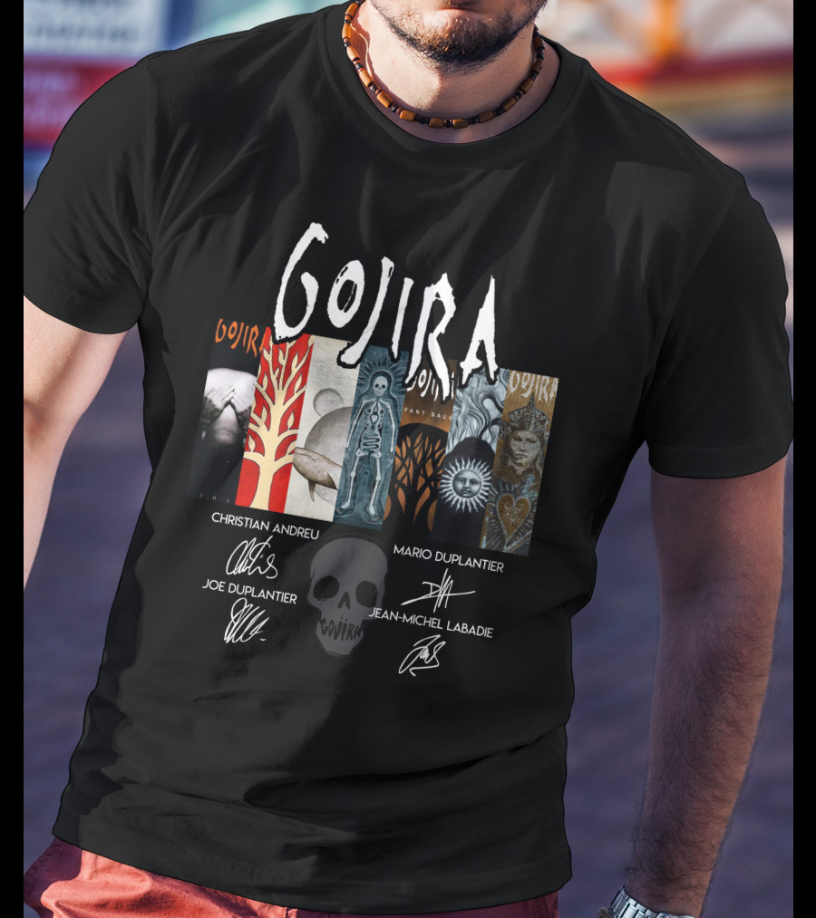 Gojira Christian Andreu Mario Duplantier Joe Duplantier Jean-Michel Labadie T-Shirt