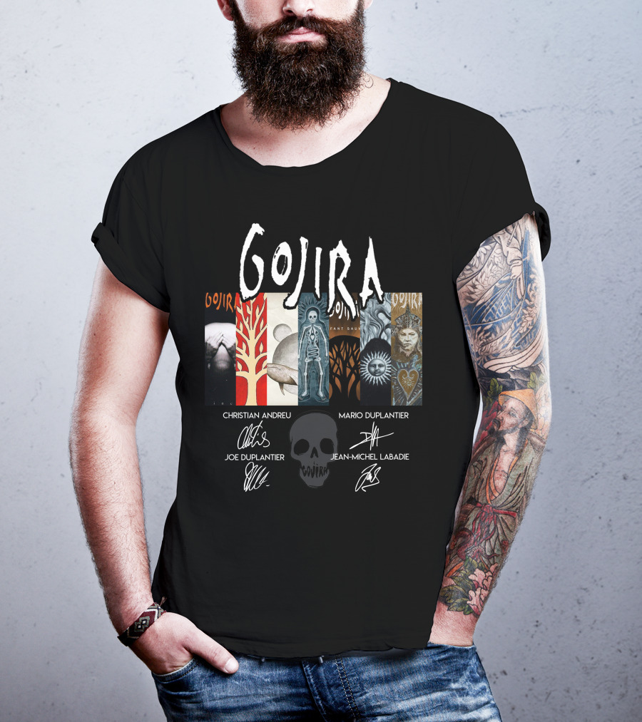 Gojira Christian Andreu Mario Duplantier Joe Duplantier Jean-Michel Labadie T-Shirt