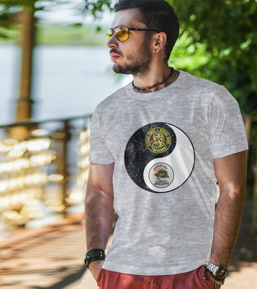 Cobra Kai Strike First Miyagi-Do Karate Yin Yang T-Shirt