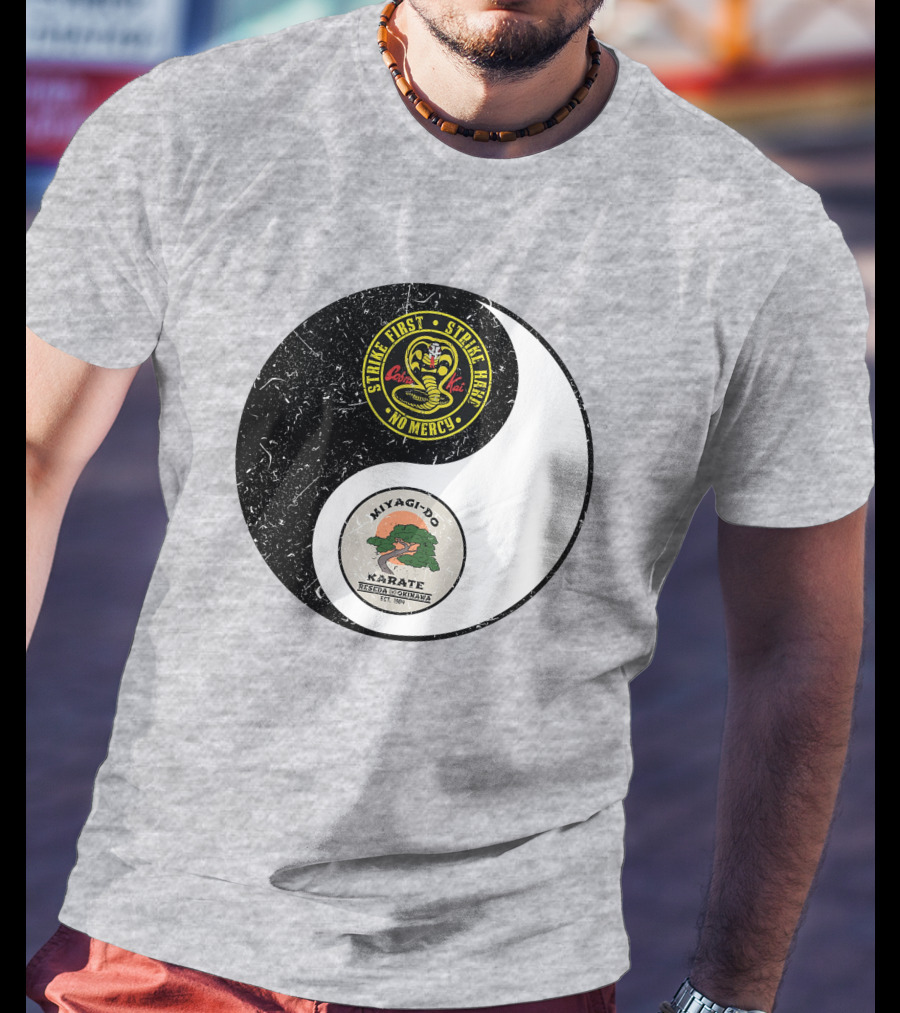 Cobra Kai Strike First Miyagi-Do Karate Yin Yang T-Shirt