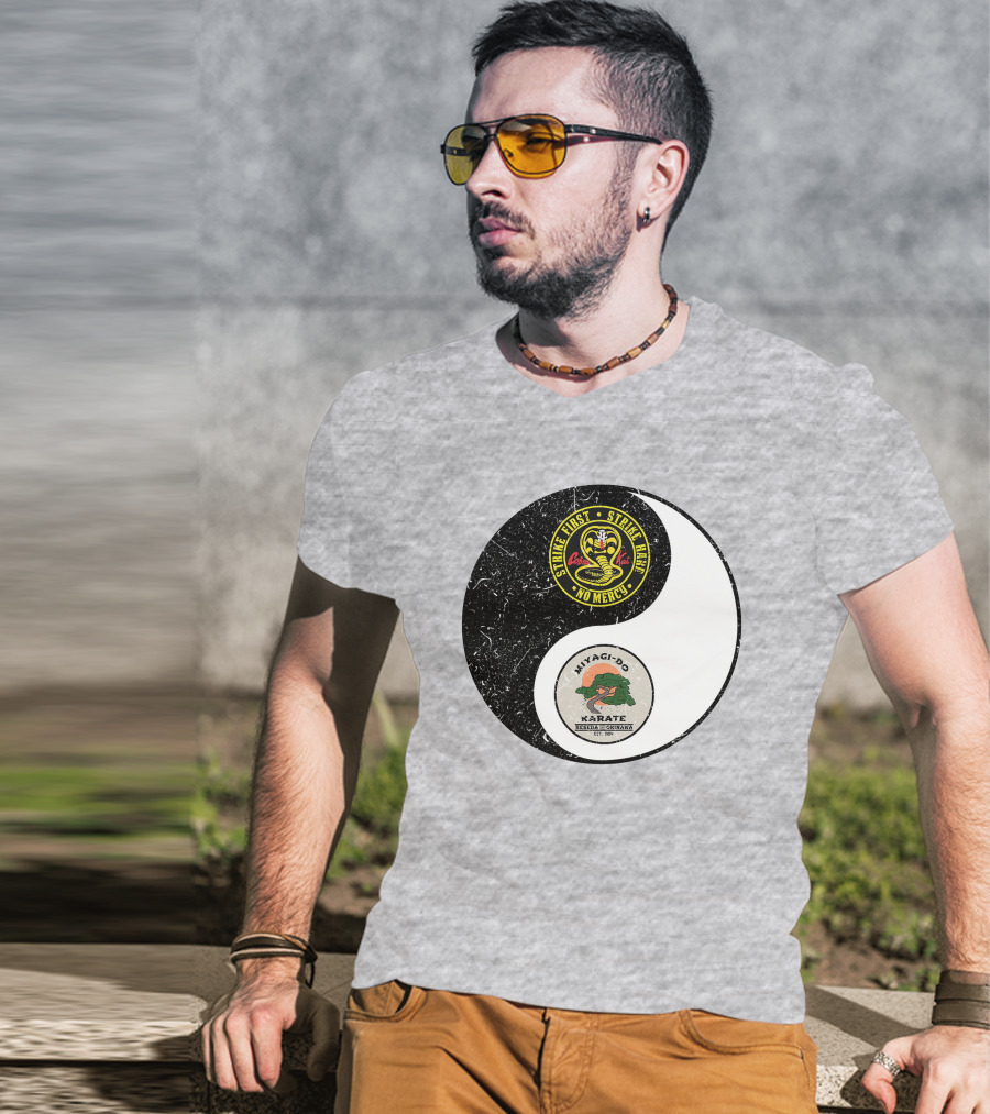 Cobra Kai Strike First Miyagi-Do Karate Yin Yang T-Shirt