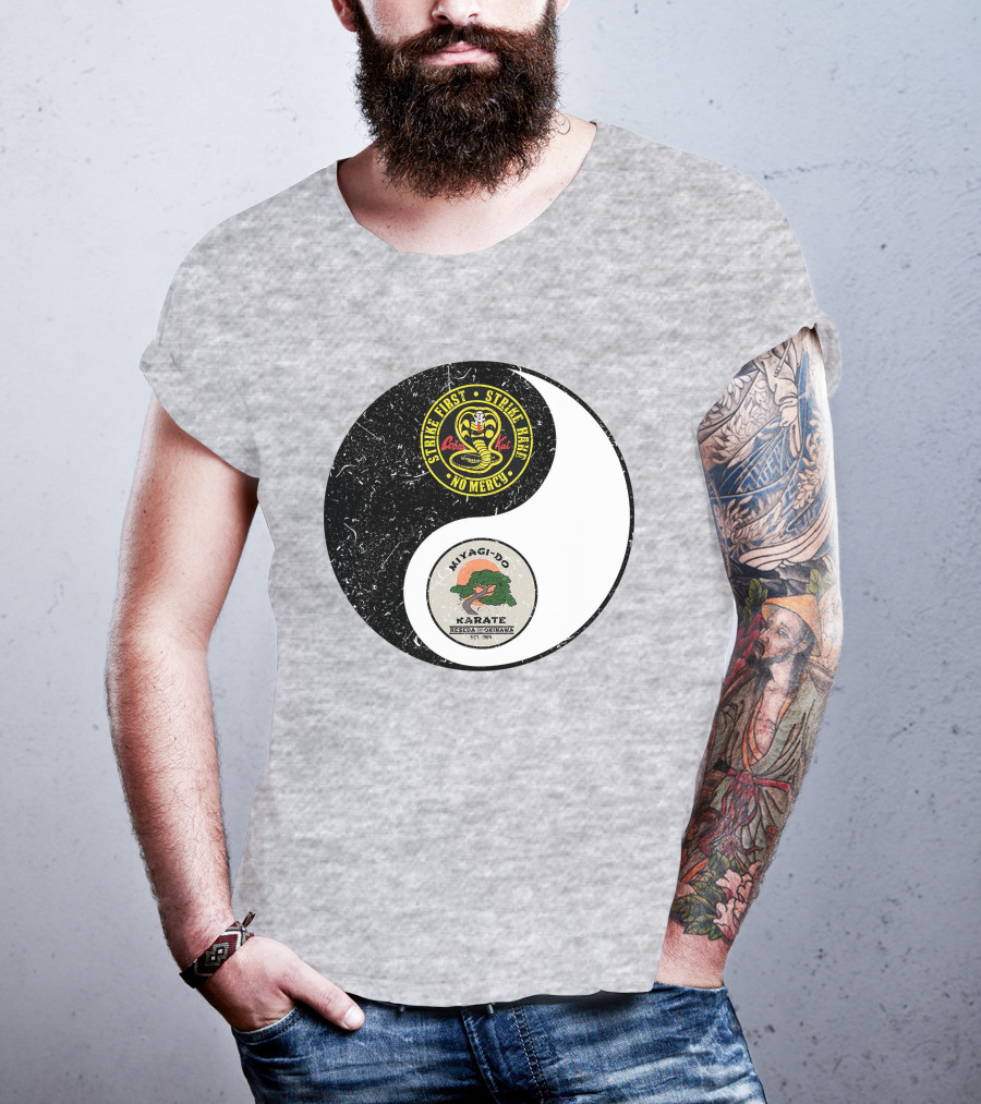 Cobra Kai Strike First Miyagi-Do Karate Yin Yang T-Shirt