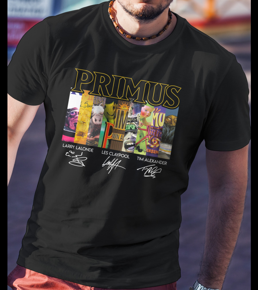 Primus Larry Lalonde Les Claypool Tim Alexander T-Shirt