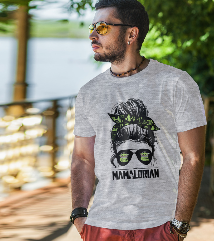 The Mamalorian Baby Yoda Grogu Star Wars T-Shirt