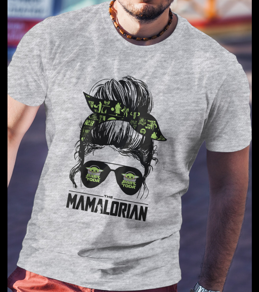 The Mamalorian Baby Yoda Grogu Star Wars T-Shirt