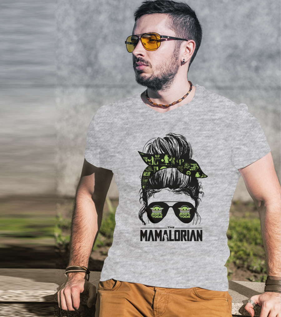 The Mamalorian Baby Yoda Grogu Star Wars T-Shirt