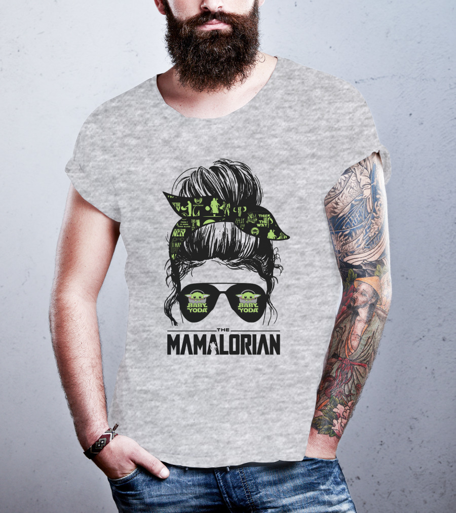 The Mamalorian Baby Yoda Grogu Star Wars T-Shirt