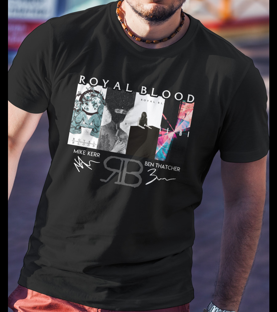 Royal Blood Mike Kerr Ben Thatcher Rb Signatures T-Shirt