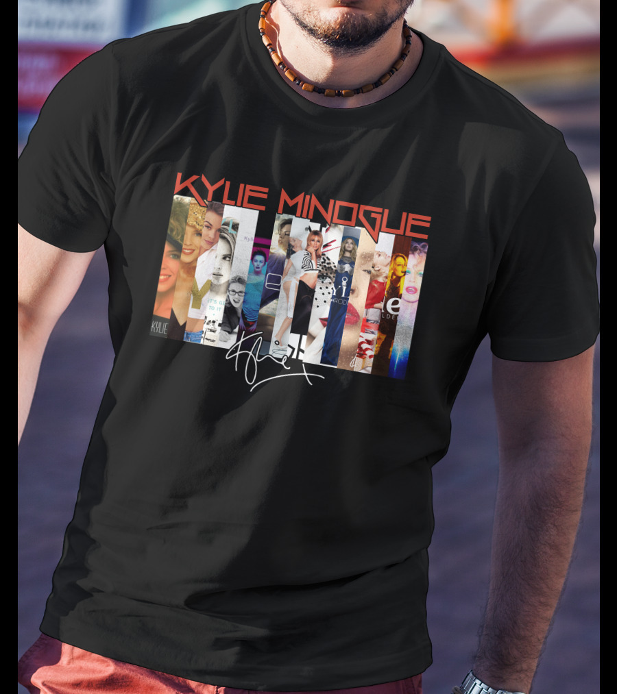 Kylie Minogue Collage With Signature T-Shirt