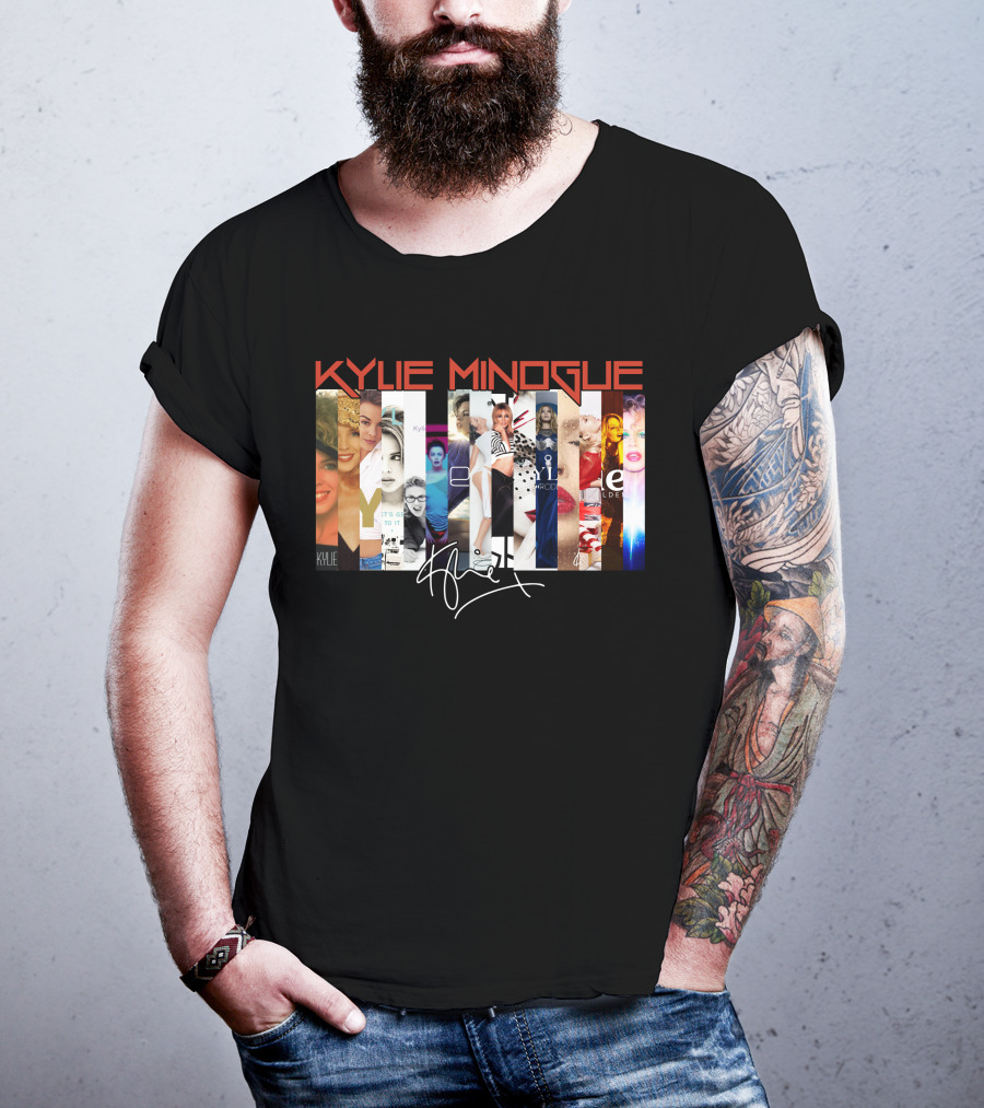 Kylie Minogue Collage With Signature T-Shirt