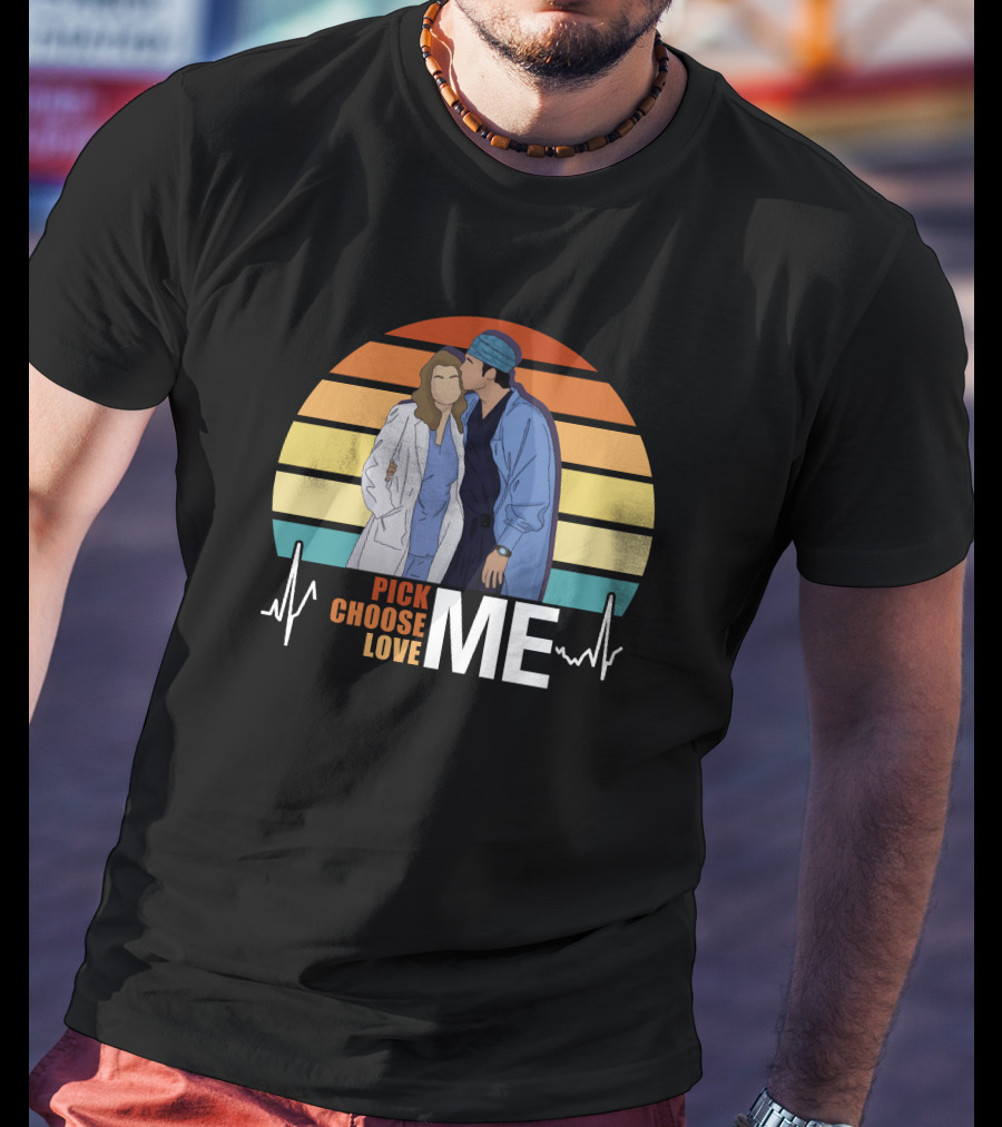 Pick Choose Love Me Grey's Anatomy Sunset T-Shirt