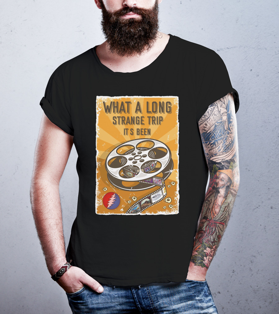 What A Long Strange Trip It's Been Grateful Dead Film Reel T-Shirt
