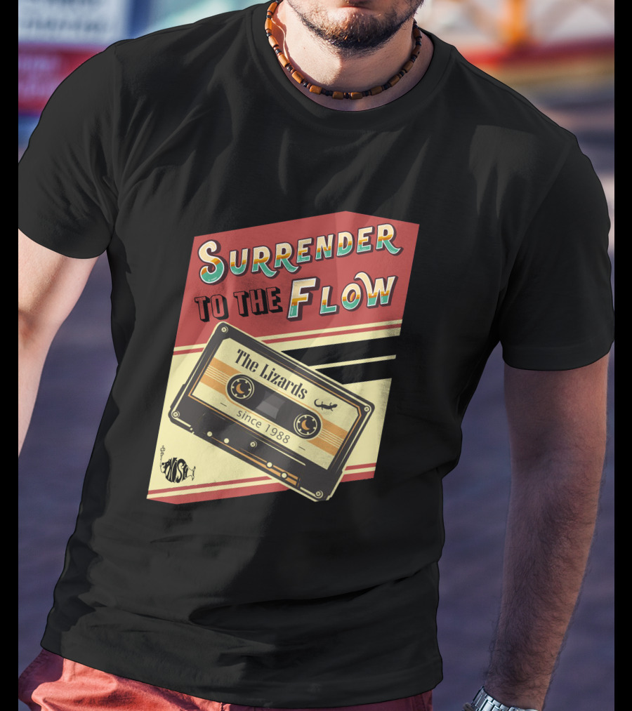 Surrender To The Flow The Lizards Since 1988 Cassette T-Shirt