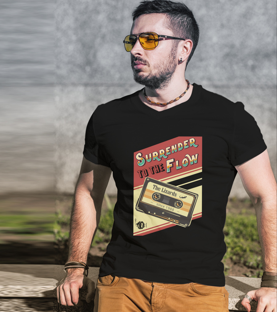 Surrender To The Flow The Lizards Since 1988 Cassette T-Shirt