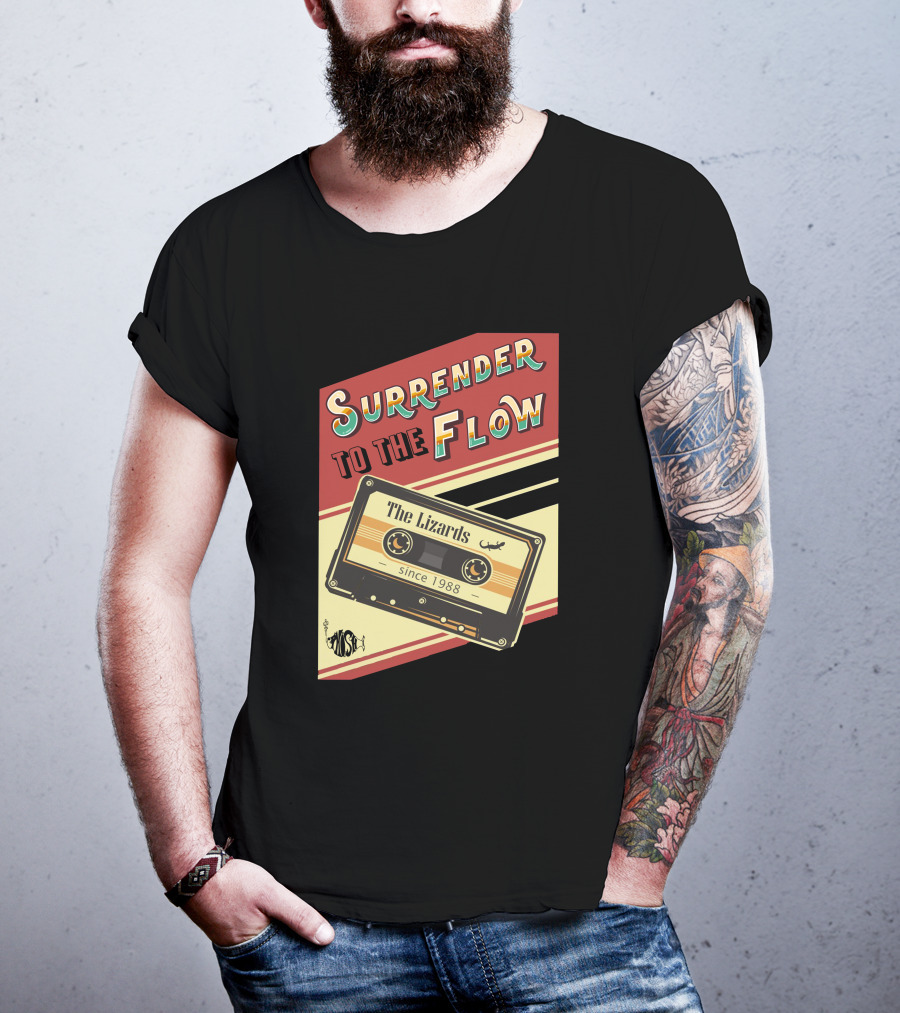Surrender To The Flow The Lizards Since 1988 Cassette T-Shirt