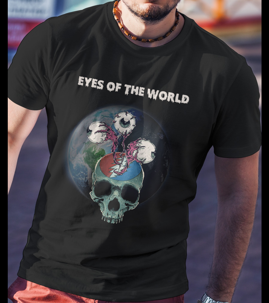 Eyes Of The World Skull Earth Grateful Dead T-Shirt