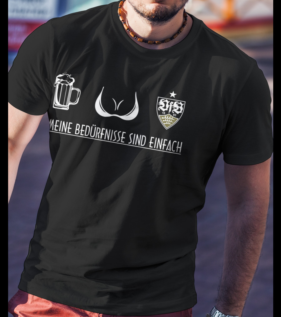 VfB Stuttgart Meine Bedürfnisse Sind Einfach Bier BH T-Shirt