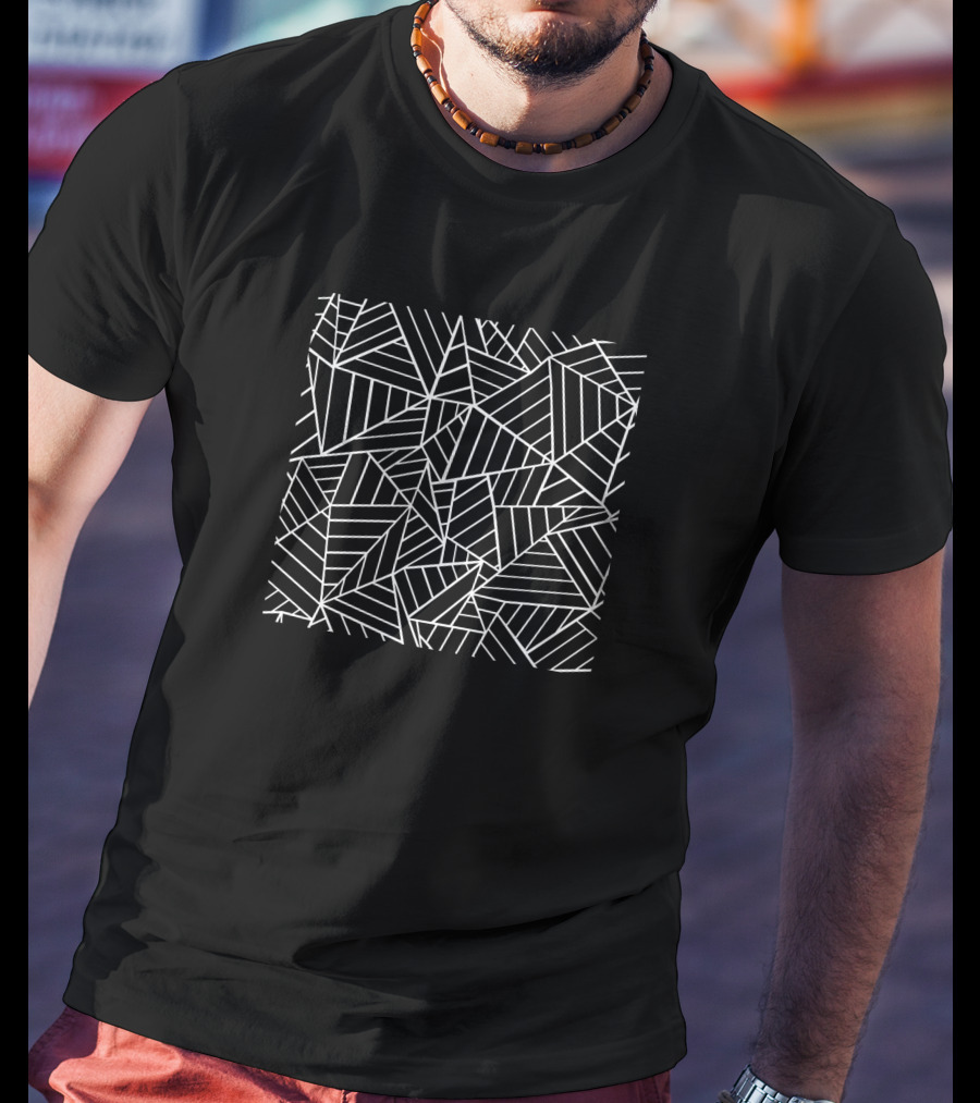 Ab Lines Geometric Pattern New Black 1539638 T-Shirt