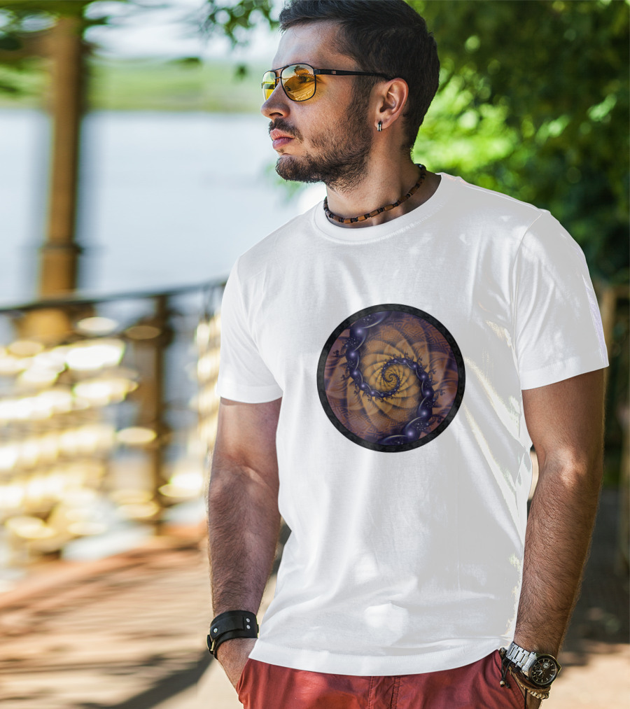 An Emperor Scorpion's Dark Fractal Spiral 1001 Details T-Shirt