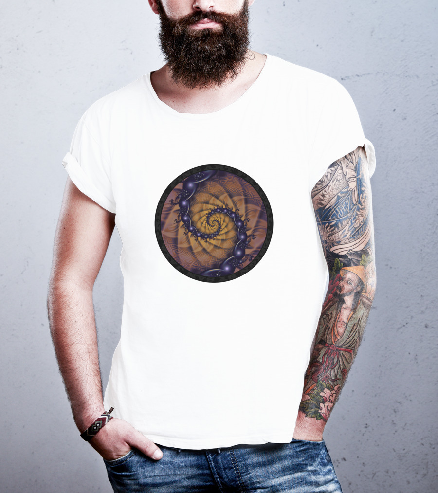An Emperor Scorpion's Dark Fractal Spiral 1001 Details T-Shirt
