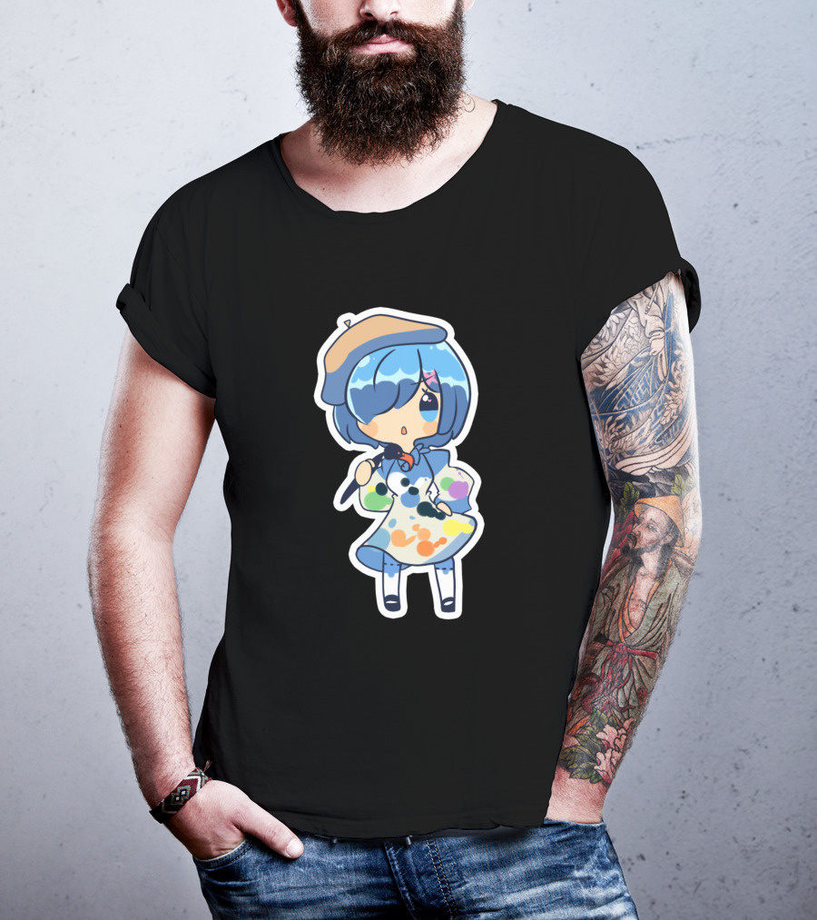 Rem Chibi Art Painter Style 923986 T-Shirt