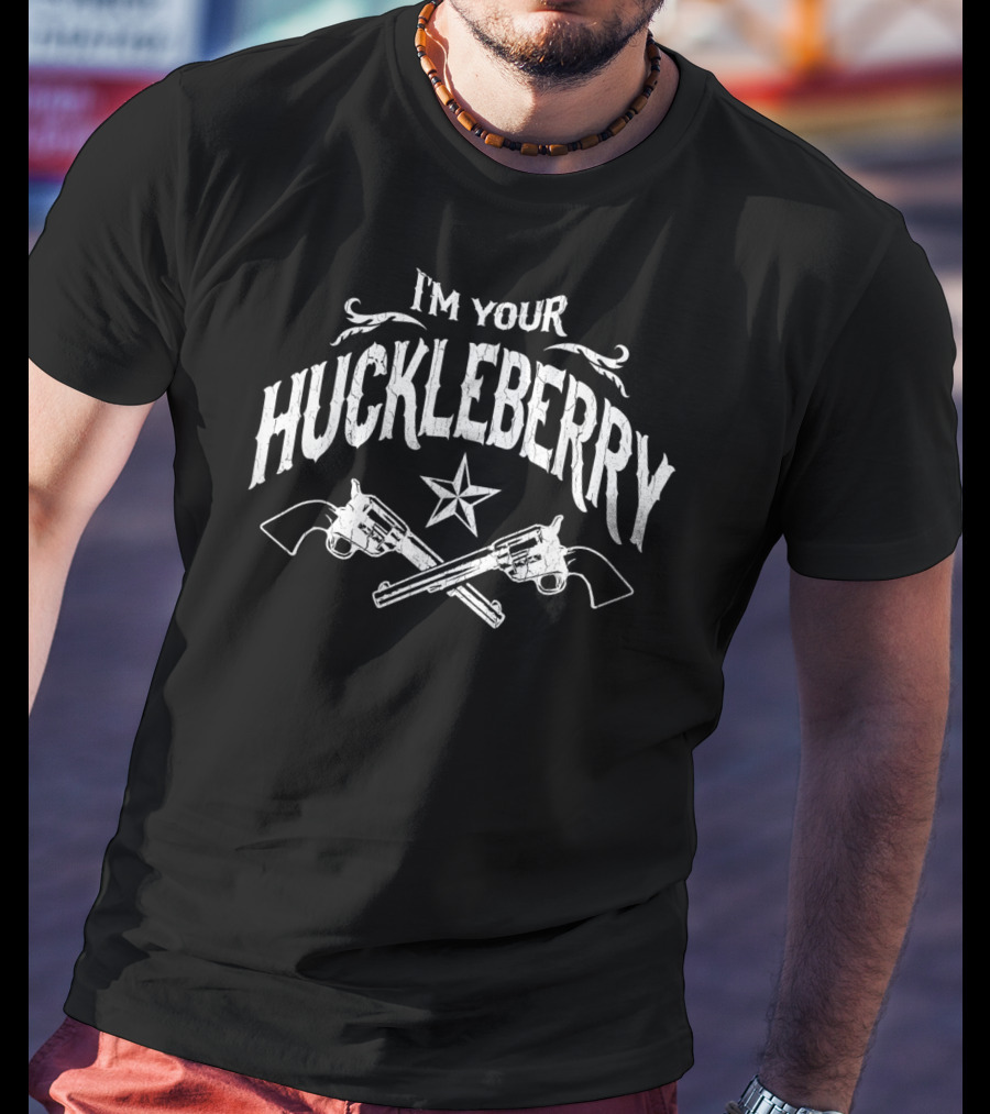 I'm Your Huckleberry Vintage Distressed Pistols Star T-Shirt