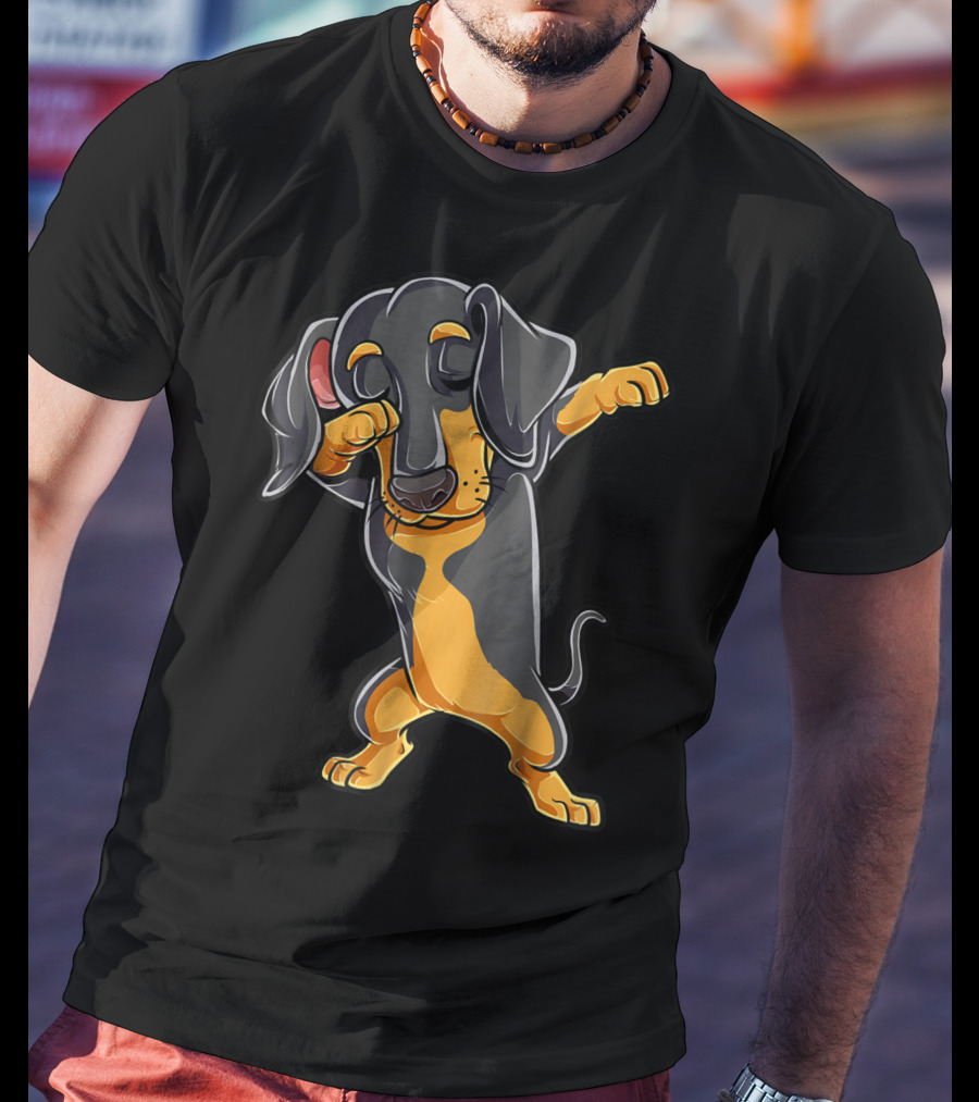 Dabbing Dachshund Puppy Lovers Dab Dance Boys T-Shirt