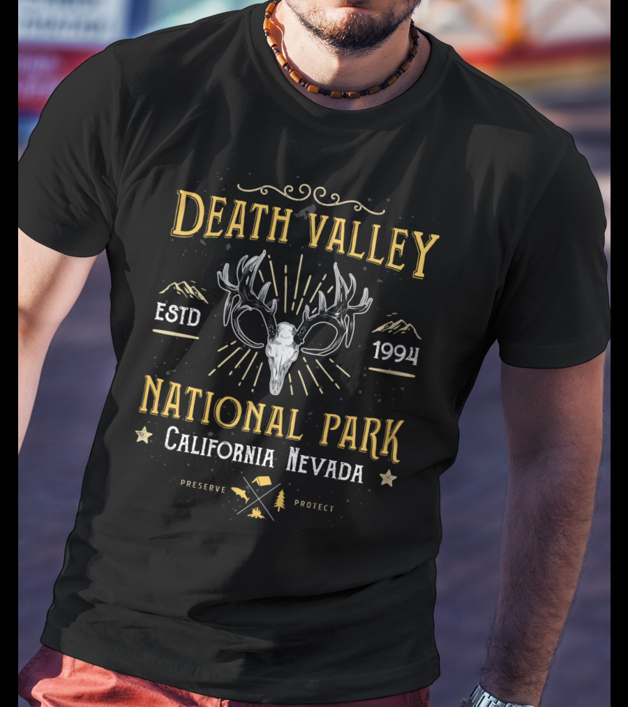 Death Valley National Park Estd 1994 California Nevada Preserve Protect T-Shirt