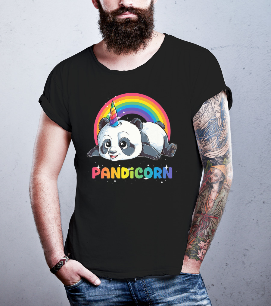 Pandicorn Panda Unicorn Rainbow Pandacorn T-Shirt
