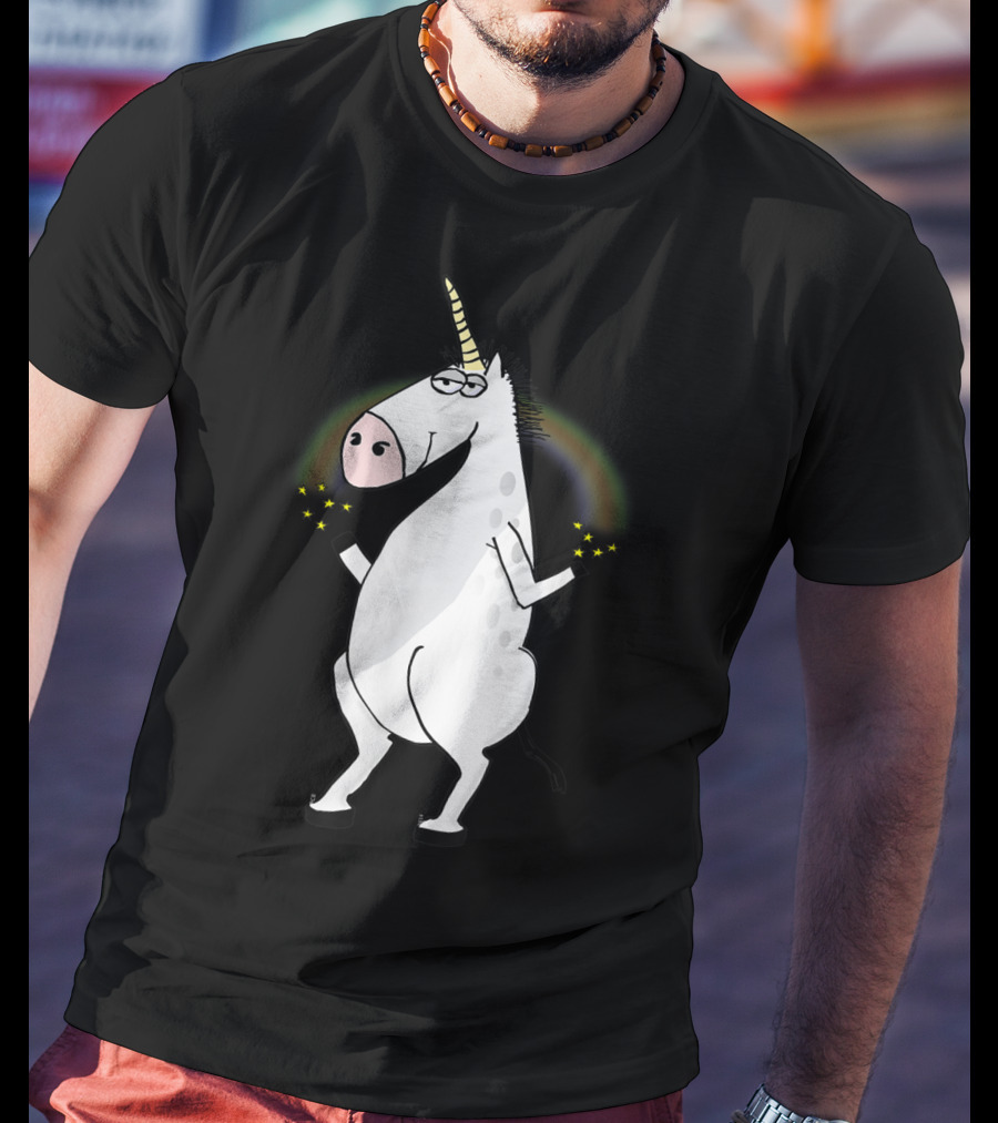Party Unicorn Loves To Dance Hard To Electro Music With Sparkling Rainbow Vibes T-Shirt