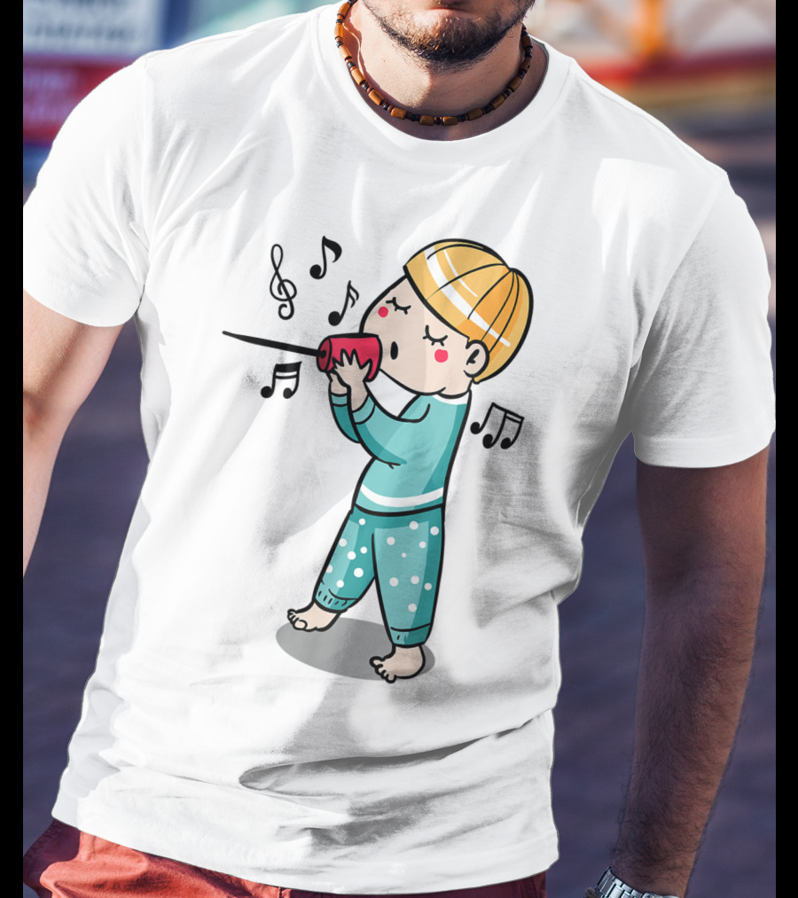 Valentines Couples Boy Her Him Girls Singing Music Notes T-Shirt