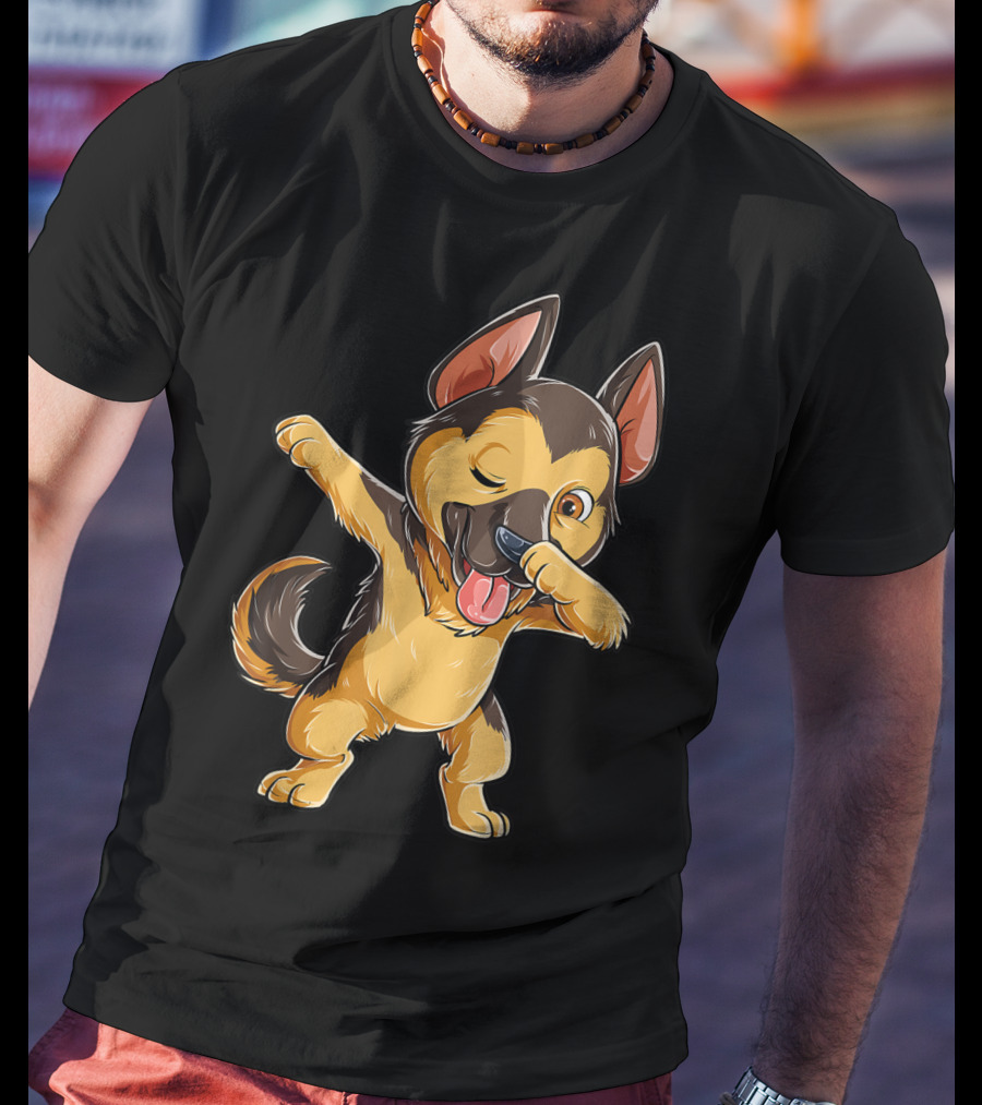 Dabbing German Shepherd Puppy Dance Boys Lover16 T-Shirt