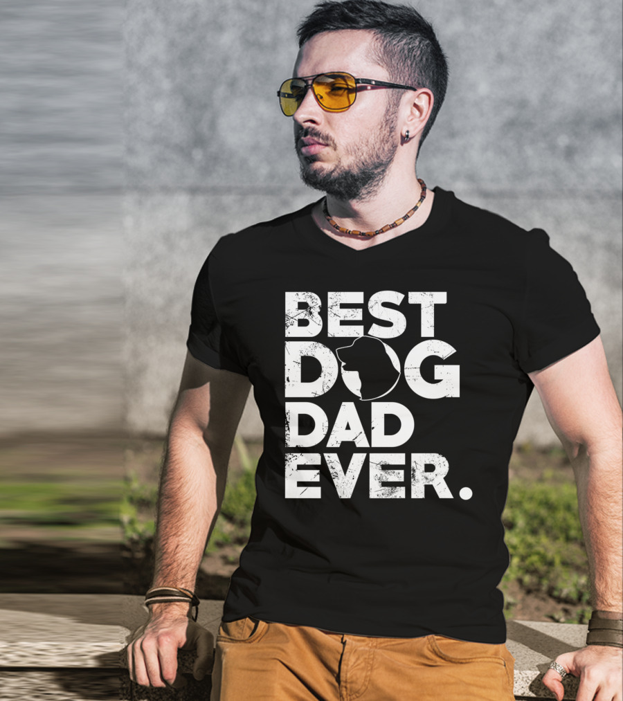 Best Golden Retriever Dog Dad Ever T-Shirt
