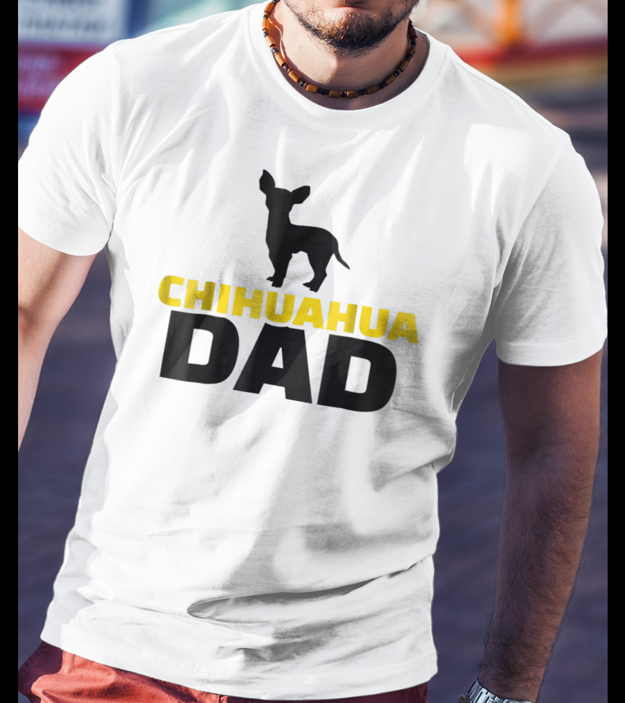 Chihuahua Dad Silhouette T-Shirt