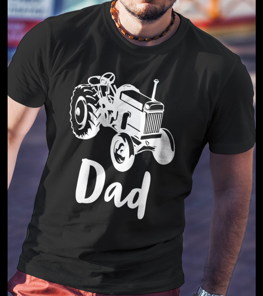 Dad Farm Tractor Dad Farmer Farming 55 T-Shirt