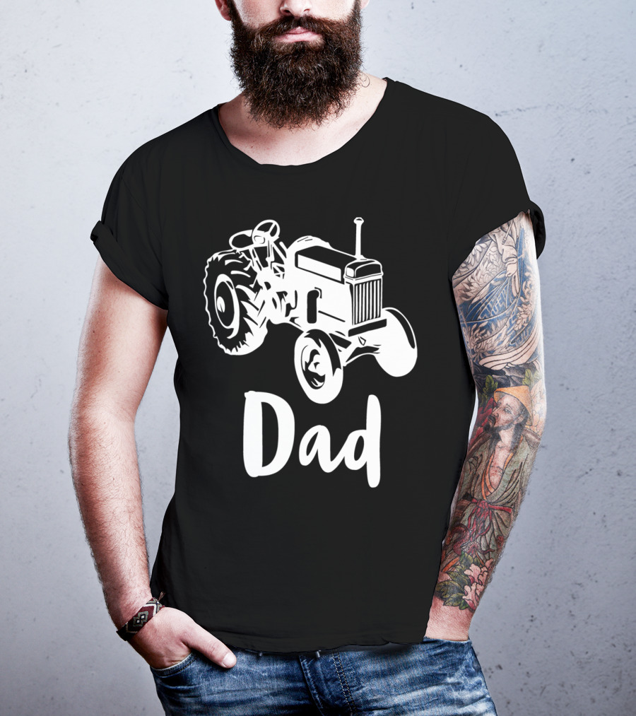 Dad Farm Tractor Dad Farmer Farming 55 T-Shirt