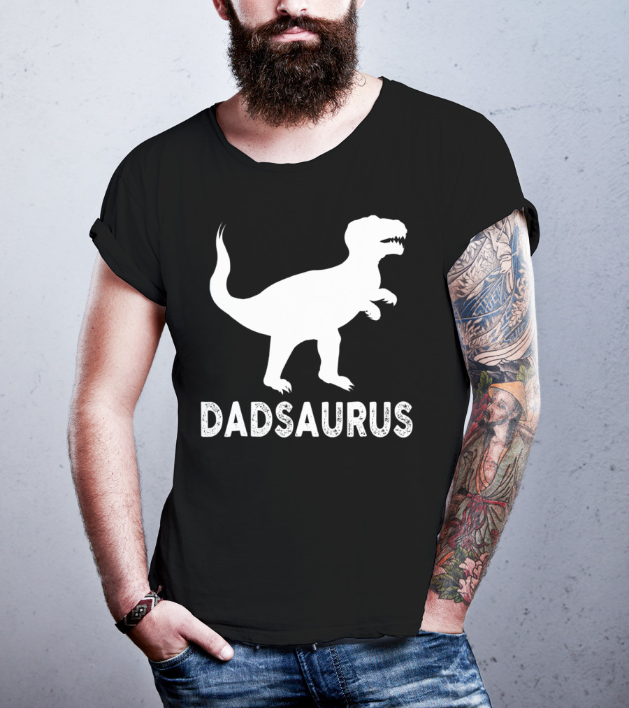 Dadsaurus Dad Dinosaur Men Daddy65 T-Rex T-Shirt